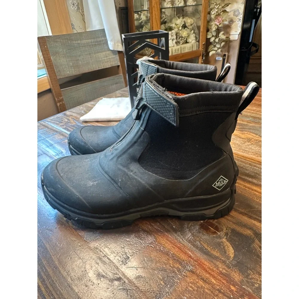 Muck Boot Company Apex Mid Zip Mens Black Waterproof All-Terrain Boots Size 12